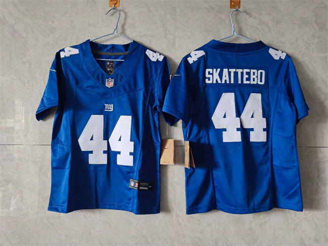 Women's New York Giants #44 Cam Skattebo Blue F.U.S.E. Vapor Stitched Jersey(Run Small)